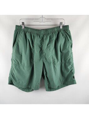 KAVU Redi Mens Shorts XL Green Solid Elastic Waist Quick Drying Short (34x7)